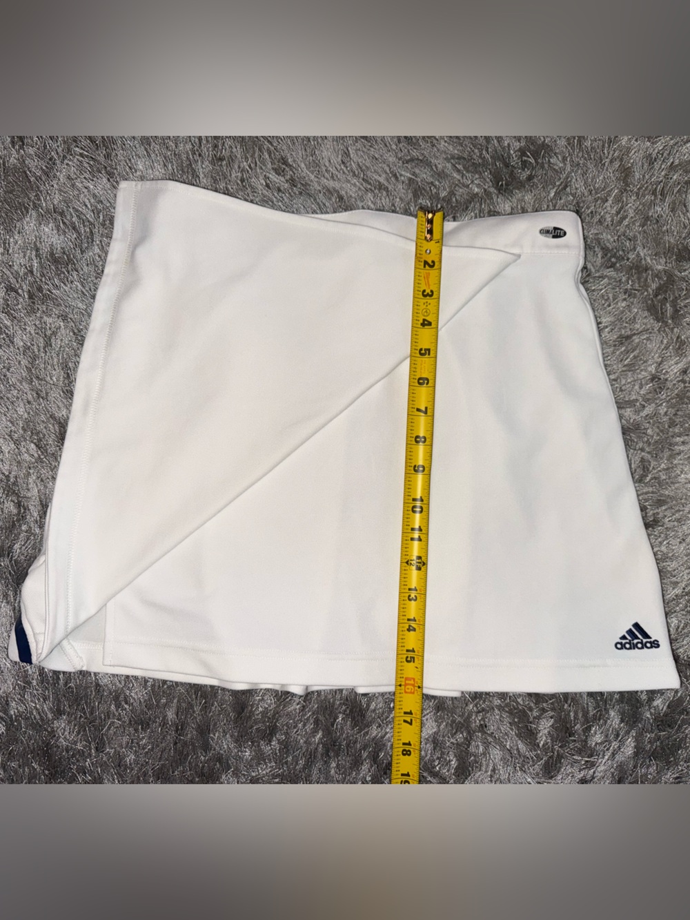 adidas White Skirt with Navy Accent Size: L - Picture 2 of 3